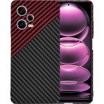 Techsuit - Carbonite FiberShell - Xiaomi Redmi Note 12 Pro 5G - Red Vortex