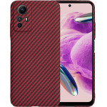 Techsuit - Carbonite FiberShell - Xiaomi Redmi Note 12S - Red