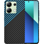 Techsuit - Carbonite FiberShell - Xiaomi Redmi Note 13 4G - Blue Pulse