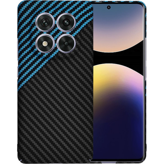 Techsuit - Carbonite FiberShell - Xiaomi Redmi Note 14 Pro 5G / Poco X7 - Blue Pulse