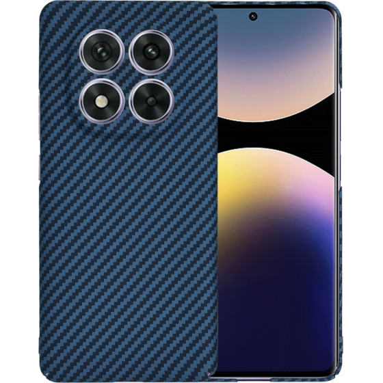 Techsuit - Carbonite FiberShell - Xiaomi Redmi Note 14 Pro 5G / Poco X7 - Cyan