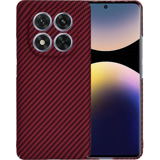 Techsuit - Carbonite FiberShell - Xiaomi Redmi Note 14 Pro 5G / Poco X7 - Red