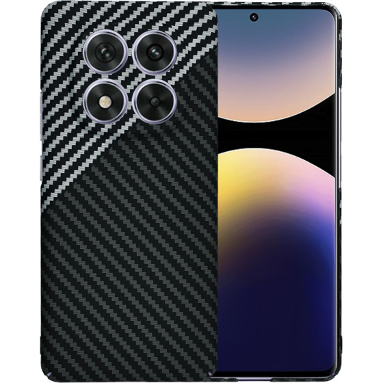 Techsuit - Carbonite FiberShell - Xiaomi Redmi Note 14 Pro 5G / Poco X7 - Stealth Gray