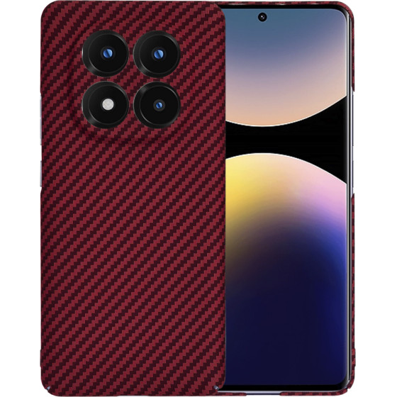 Techsuit - Carbonite FiberShell - Xiaomi Redmi Note 14 Pro+ 5G - Red