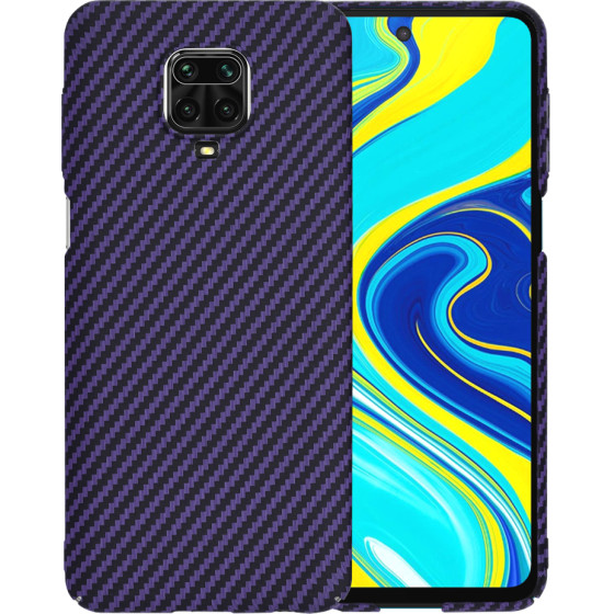 Techsuit - Carbonite FiberShell - Xiaomi Redmi Note 9S / Note 9 Pro / Note 9 Pro Max - Purple