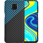Techsuit - Carbonite FiberShell - Xiaomi Redmi Note 9S / Note 9 Pro / Note 9 Pro Max - Blue Pulse