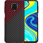 Techsuit - Carbonite FiberShell - Xiaomi Redmi Note 9S / Note 9 Pro / Note 9 Pro Max - Red Vortex