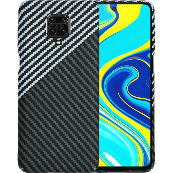 Techsuit - Carbonite FiberShell - Xiaomi Redmi Note 9S / Note 9 Pro / Note 9 Pro Max - Stealth Gray