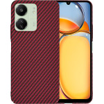 Techsuit - Carbonite FiberShell - XXiaomi Redmi 13C 4G / Redmi 13C 5G / Poco C65 - Red