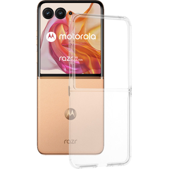 Techsuit - Clear Silicone - Motorola Razr 50 Ultra - Transparent