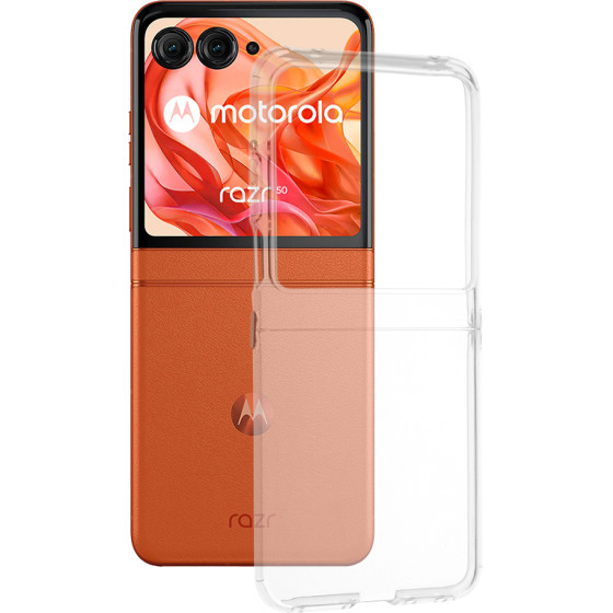 Techsuit - Clear Silicone - Motorola Razr 50 - Transparent