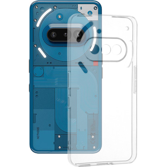 Techsuit - Clear Silicone - Nothing Phone (3a) - Transparent