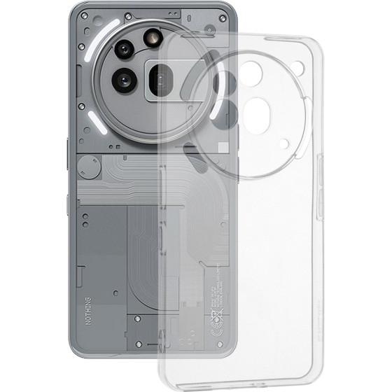 Techsuit - Clear Silicone - Nothing Phone (3a) Pro - Transparent