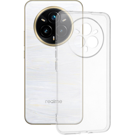 Techsuit - Clear Silicone - Realme 14 Pro+ - Transparent