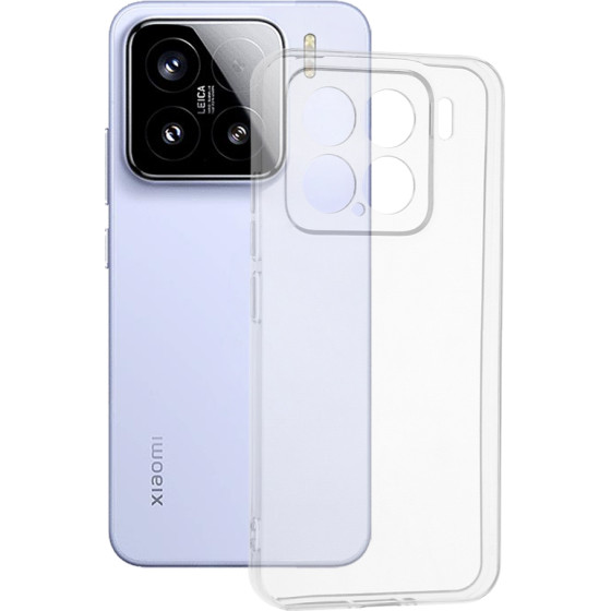 Techsuit - Clear Silicone - Xiaomi 15 - Transparent