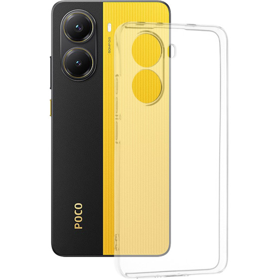 Techsuit - Clear Silicone - Xiaomi Poco X7 Pro - Transparent