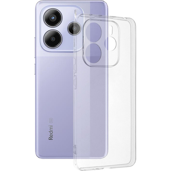 Techsuit - Clear Silicone - Xiaomi Redmi Note 14 5G - Transparent