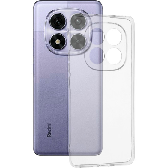 Techsuit - Clear Silicone - Xiaomi Redmi Note 14 Pro 5G / Poco X7 - Transparent