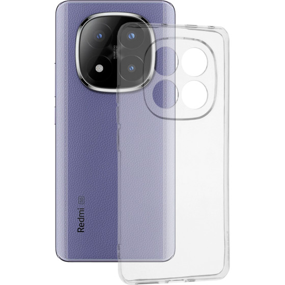 Techsuit - Clear Silicone - Xiaomi Redmi Note 14 Pro+ 5G - Transparent