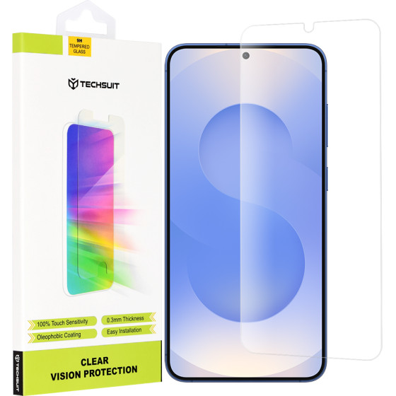 Techsuit - Clear Vision Glass - Samsung Galaxy S25 - Transparent
