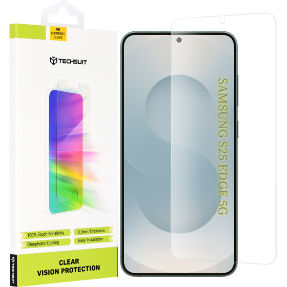 Techsuit - Clear Vision Glass - Samsung Galaxy S25 Edge - Transparent