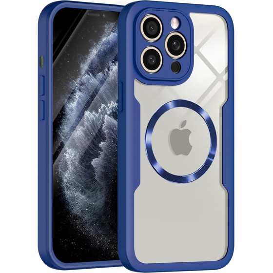 Techsuit - ColorVerse 360 MagSafe Series + Screen Protector - iPhone 11 Pro Max - Blue