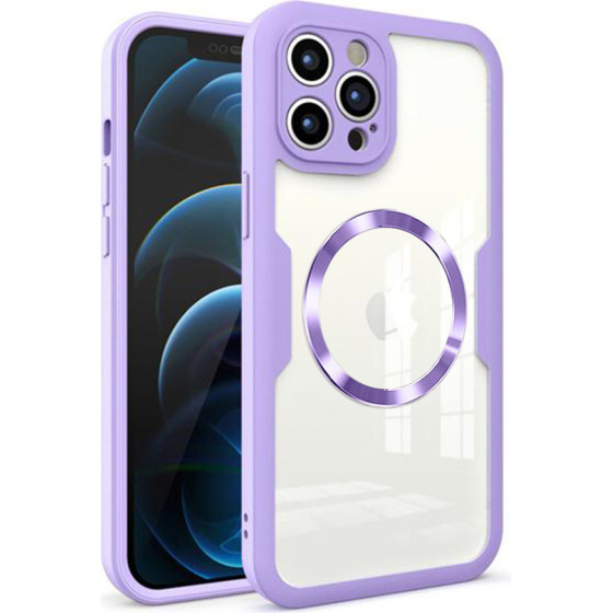 Techsuit - ColorVerse 360 MagSafe Series + Screen Protector - iPhone 12 Pro Max - Purple