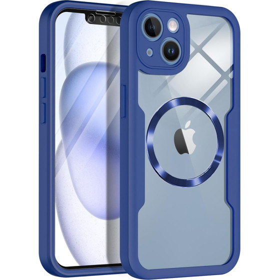 Techsuit - ColorVerse 360 MagSafe Series + Screen Protector - iPhone 13 - Blue