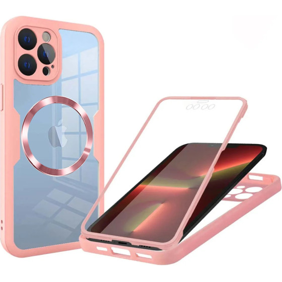 Techsuit - ColorVerse 360 MagSafe Series + Screen Protector - iPhone 13 Pro - Pink