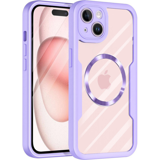 Techsuit - ColorVerse 360 MagSafe Series + Screen Protector - iPhone 15 Plus - Purple