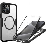 Techsuit - ColorVerse 360 MagSafe Series + Screen Protector - iPhone 15 Pro Max - Black