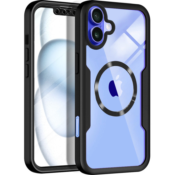 Techsuit - ColorVerse 360 MagSafe Series + Screen Protector - iPhone 16 - Black