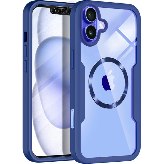 Techsuit - ColorVerse 360 MagSafe Series + Screen Protector - iPhone 16 - Blue