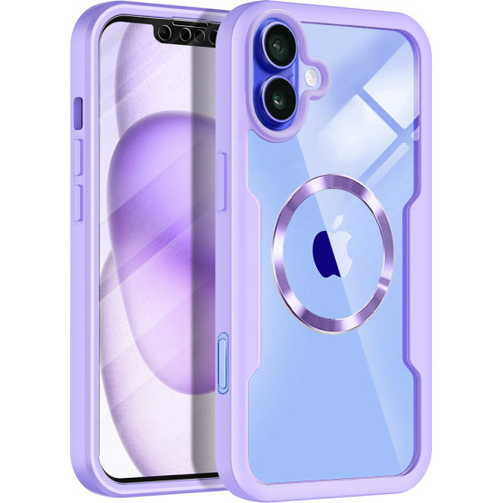 Techsuit - ColorVerse 360 MagSafe Series + Screen Protector - iPhone 16 - Purple