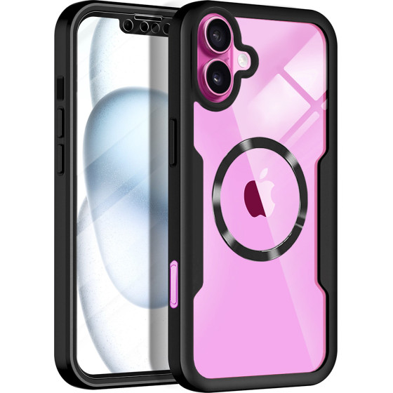 Techsuit - ColorVerse 360 MagSafe Series + Screen Protector - iPhone 16 Plus - Black