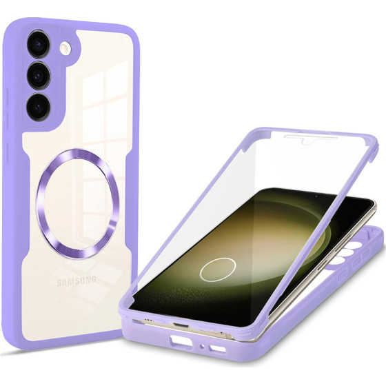 Techsuit - ColorVerse 360 MagSafe Series + Screen Protector - Samsung Galaxy S23 Plus - Purple