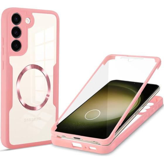 Techsuit - ColorVerse 360 MagSafe Series + Screen Protector - Samsung Galaxy S23 Plus - Pink