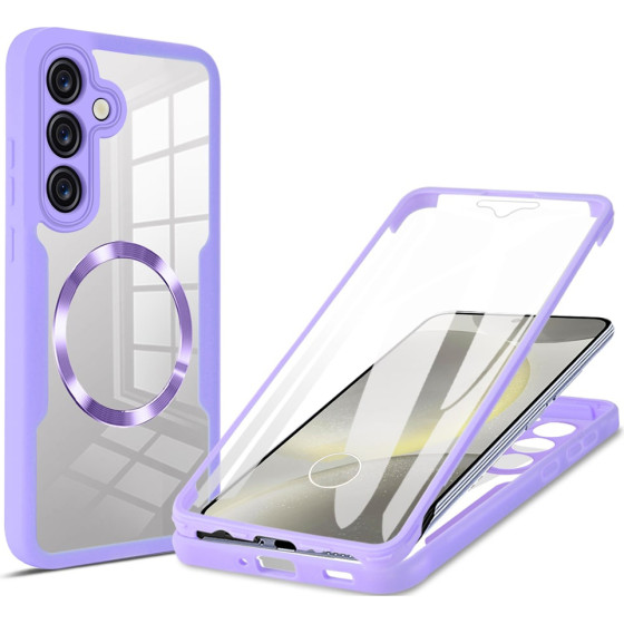 Techsuit - ColorVerse 360 MagSafe Series + Screen Protector - Samsung Galaxy S24 Plus - Purple