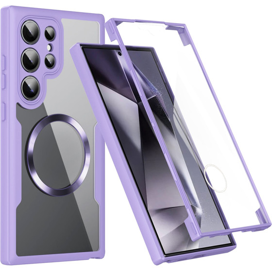 Techsuit - ColorVerse 360 MagSafe Series + Screen Protector - Samsung Galaxy S24 Ultra - Purple