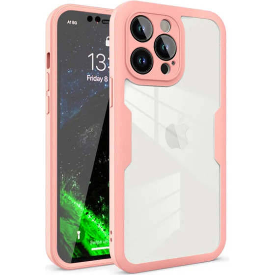 Techsuit - ColorVerse 360 Series + Screen Protector - iPhone 12 Pro - Pink