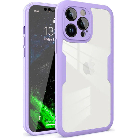 Techsuit - ColorVerse 360 Series + Screen Protector - iPhone 12 Pro - Purple