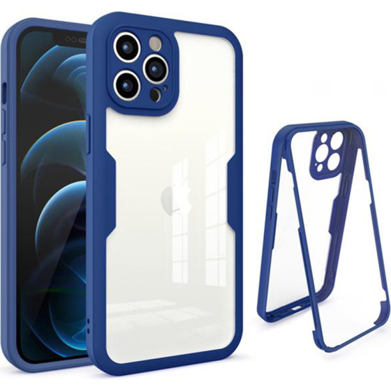 Techsuit - ColorVerse 360 Series + Screen Protector - iPhone 12 Pro Max - Blue