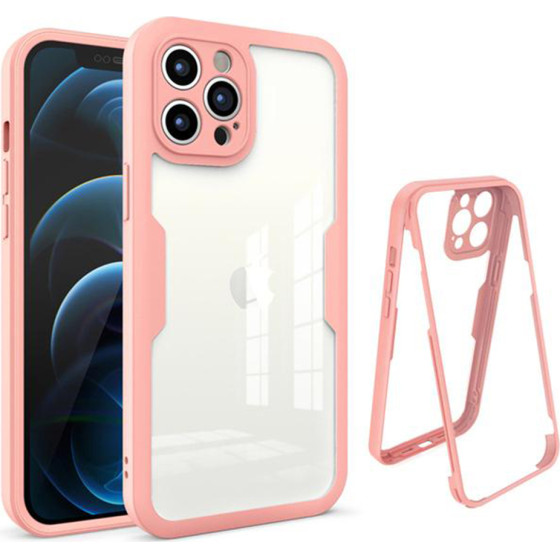 Techsuit - ColorVerse 360 Series + Screen Protector - iPhone 12 Pro Max - Pink