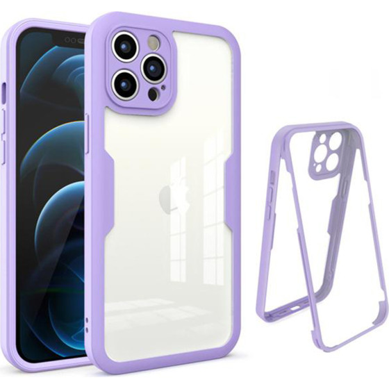 Techsuit - ColorVerse 360 Series + Screen Protector - iPhone 12 Pro Max - Purple