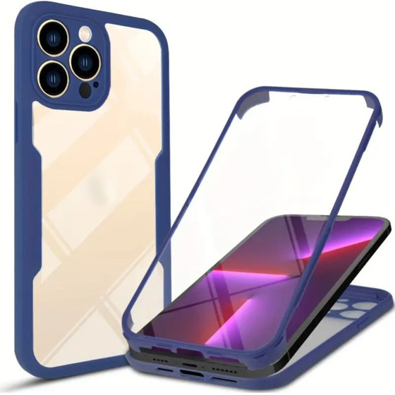 Techsuit - ColorVerse 360 Series + Screen Protector - iPhone 13 Pro Max - Blue
