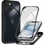 Techsuit - ColorVerse 360 Series + Screen Protector - iPhone 14 - Black