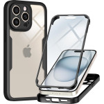Techsuit - ColorVerse 360 Series + Screen Protector - iPhone 14 Pro - Black