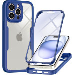 Techsuit - ColorVerse 360 Series + Screen Protector - iPhone 15 Pro - Blue