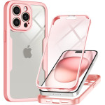 Techsuit - ColorVerse 360 Series + Screen Protector - iPhone 15 Pro Max - Pink