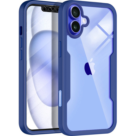 Techsuit - ColorVerse 360 Series + Screen Protector - iPhone 16 - Blue